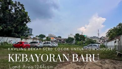 Dijual Tanah Eksklusif di Senopati, Jakarta Selatan, LT 1244m²