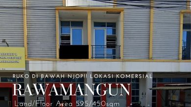 Ruko murah lokasi strategis di rawamangun