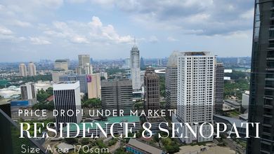 Apartemen Berkelas Dijual di Senopati, Jakarta Selatan, Luas 170m²