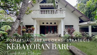 Penawaran Langka, rumah Prestisius di Kebayoran Baru, Jakarta Selatan, LB 1m²