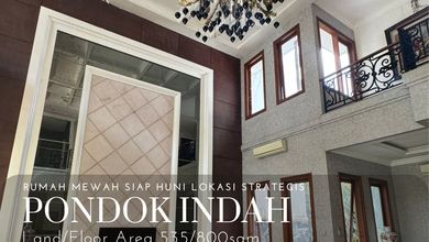 Hunian Elegan di Pondok Indah, Jakarta Selatan, 4 KT, LT 535m²