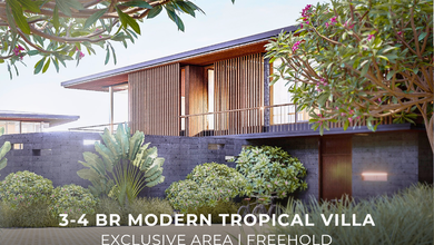 Villa Modern Tropical di Area Eksklusif Nuanu Bali