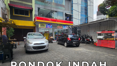 3 Ruko Gandeng 4,5 Lantai Hadap Barat di Arteri Pondok Indah