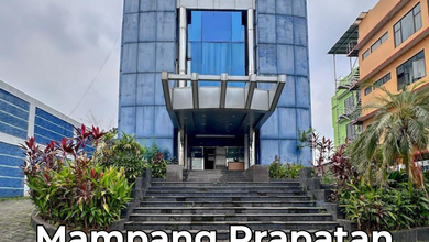 Gedung 5 Lantai Pinggir Jalan Raya Utama di Mampang Prapatan