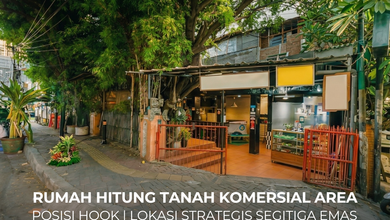 Rumah Hitung Tanah Posisi Hook Lokasi Strategis di Setiabudi